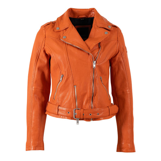 Wild 2 RF Leather Jacket by Mauritius in Spice