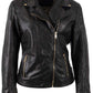 Chlara RF Leather Jacket, Dark Brown