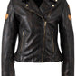 Reo RF Heart Detail Leather Jacket by Mauritius