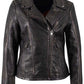 Ninika RF Leather Jacket by Mauritius in Black Purple