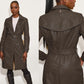 Leah CF Leather Trench