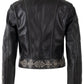 Cora RF Leather Jacket, Black