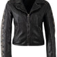 Cora RF Leather Jacket, Black