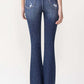 High Rise Stretch Flare Jeans for Women Lovervet by Vervet for Bourbon Cowgirl