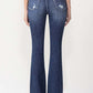 High Rise Stretch Flare Jeans for Women Lovervet by Vervet for Bourbon Cowgirl