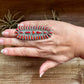 Navajo Coral Adjustable Ring – Sterling Silver by Donovan Wilson