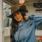 Rustler x H Bar C Denim Cropped Shirt