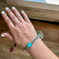 Sterling silver bangle Bracelet with kingman turquoise