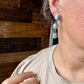 3 Tiers Dangle Golden Hills Turquoise Stud Earrings