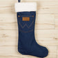 Wrangler Denim Christmas Stocking Sherpa