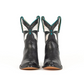 Black cowboy boots with butterfly design