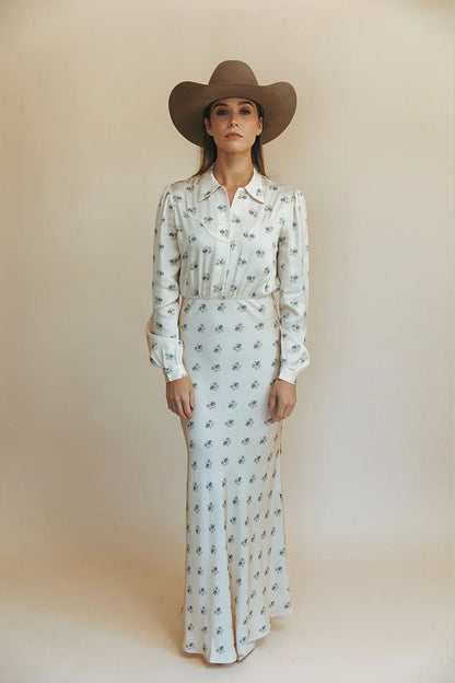 Dahlia Dress in Kindred Floral by Folk Saint