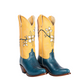Cowboy boots with floral design