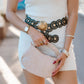 Leather Circle Caterpillar Disc Belt
