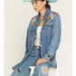 Wrangler X Lainey Wilson Embroidered Denim Shirt at Bourbon Cowgirl