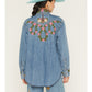 Wrangler X Lainey Wilson Embroidered Denim Shirt at Bourbon Cowgirl