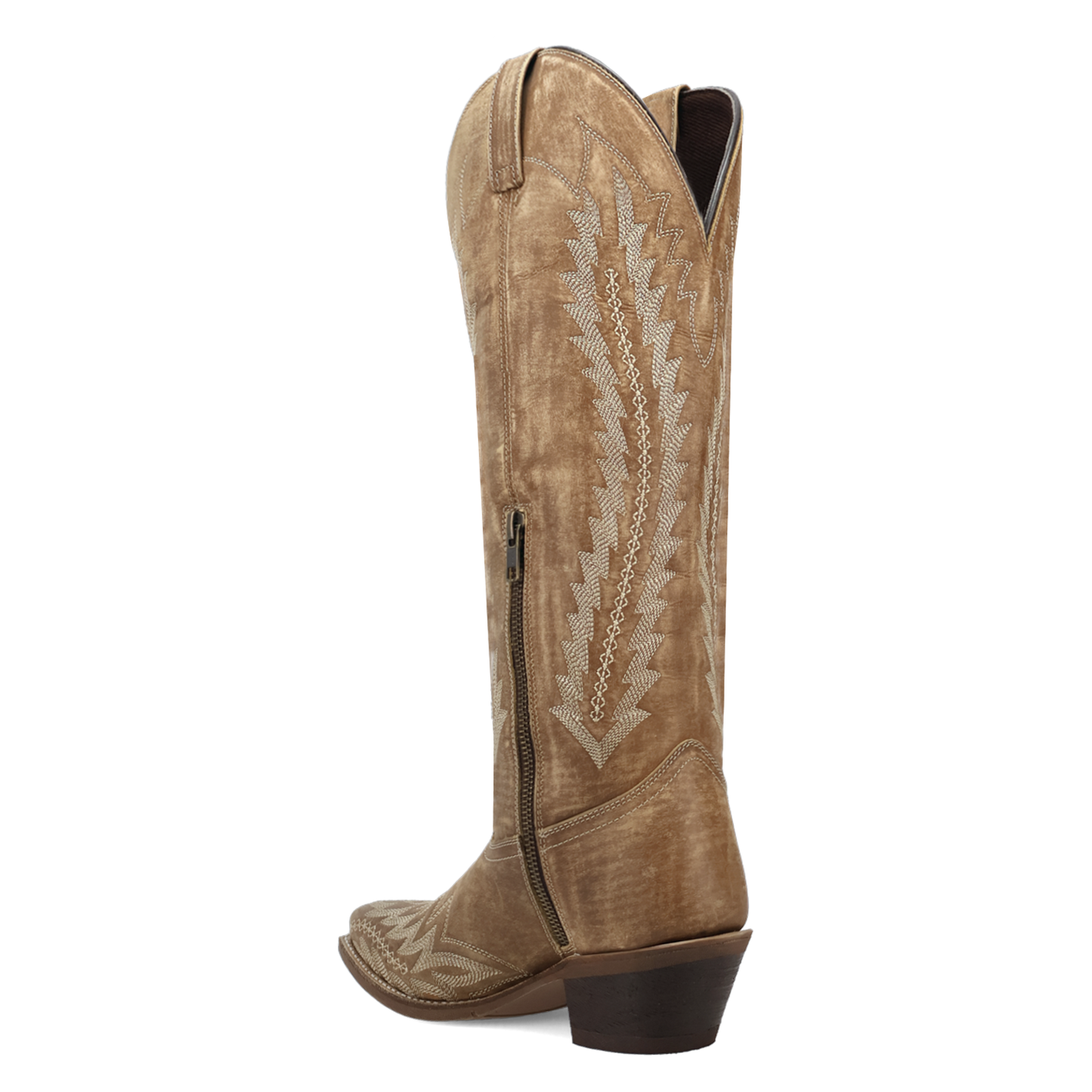 Roxelle Wide Calf Leather Boot in Honey by Laredo