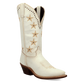 Serenade Wide Calf Leather Boot in White by Laredo