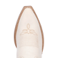 Serenade Wide Calf Leather Boot in White by Laredo