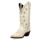 Serenade Wide Calf Leather Boot in White by Laredo