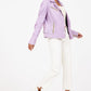 Sofia RF Leather Jacket, Digital Lavender