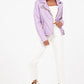 Sofia RF Leather Jacket, Digital Lavender