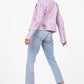 Christy RF Star Detail Leather Jacket