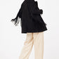 Tanny RF Leather Blazer, Black