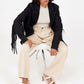 Tanny RF Leather Blazer, Black
