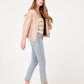 Jennet CF Leather Jacket, Rose