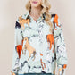 Horses Print Button Down Shirt in Mint at Bourbon Cowgirl