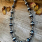 Sterling Silver Pearl Necklace – Mixed Sizes – 23"