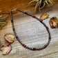 18-Inch Sterling Silver Pearl Necklace with Deep Purple Spiny Oyster – (5mm)