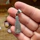 Teardrop Pendant with Kingman Turquoise – Option 3 – Sterling Silver – Native Made by SF – Fits 5mm