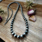 NFR Collection Necklace – Graduated Sterling Silver Pearls 6mm to 16mm 51”