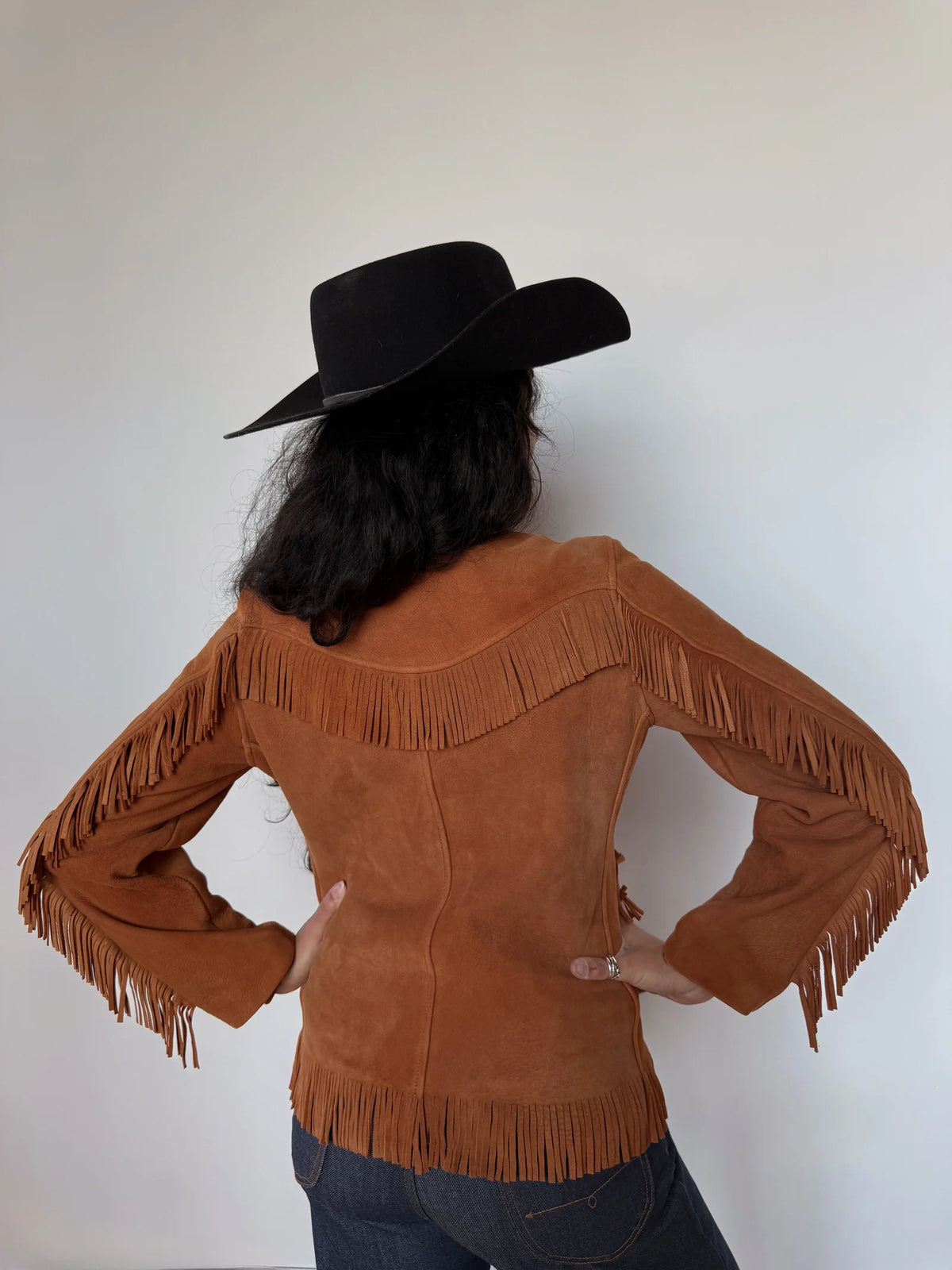 H Bar C Omaha Suede Fringe Jacket