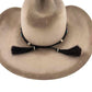 Horsehair Beaded Cowboy Hat Band - Blue Roan