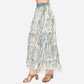 Layered Fringe Tiered Maxi Skirt