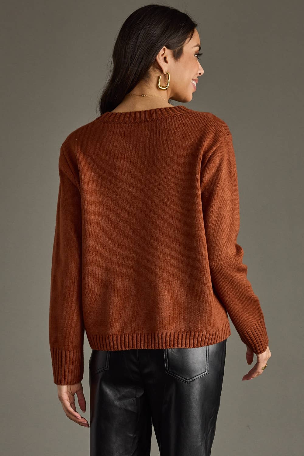Rust & Ivory Bourbon Weather Sweater
