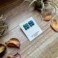 Zuni Stud Earrings – Turquoise & Sterling Silver