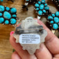 Complete Squash Blossom Set – Kingman Turquoise – Sterling Silver – Navajo Made by Wilson Dawes