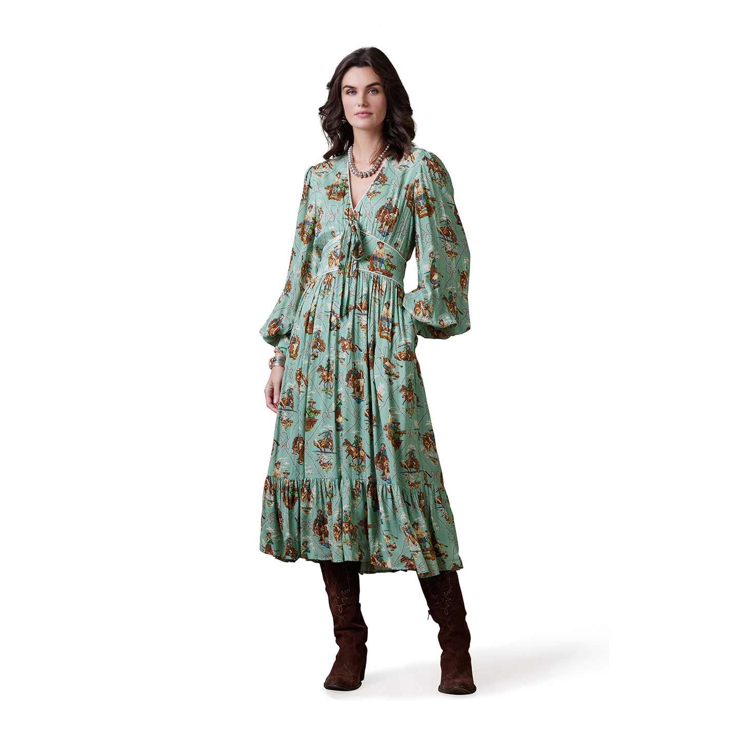 Romance & Rustlers Dress by Double D Ranch at Bourbon Cowgirl