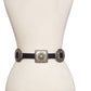 Western Alternating Concho Belt in Genuine Cowhide Leather