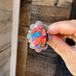 Adjustable Ring – Pink Dahlia Stone – Sterling Silver – Tia Long Navajo Handmade