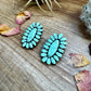 Mint Concho Large Clay Stud Earrings