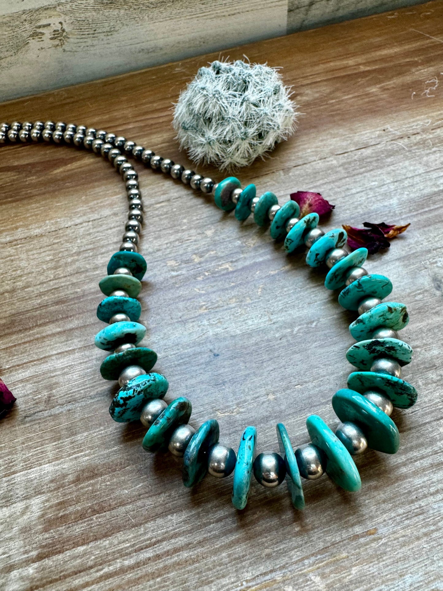 32 inch - NFR collection - sterling silver and turquoise