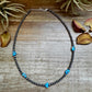 Golden Hill Turquoise & Sterling Silver Pearl Necklace – 16" + Extender