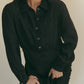 Dahlia Dress in Washed Black by Folk Saint