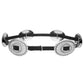 Lucky Gem Club Knotted Boho Western Concho Belt - Black