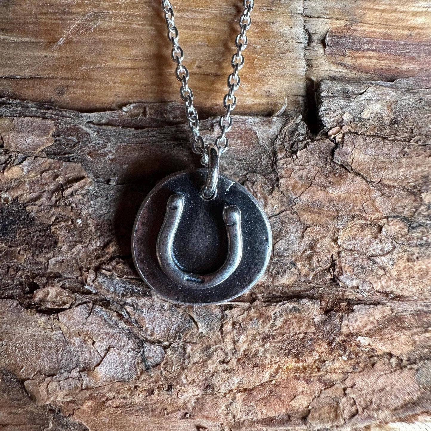 Horseshoe Cutie Sterling Silver Coin Necklace – Petite Lucky Charm
